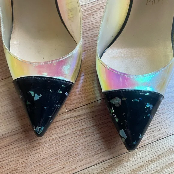 Christian Louboutin Iridescent Debout PVC Pumps Size 38.5 - Picture 3 of 7